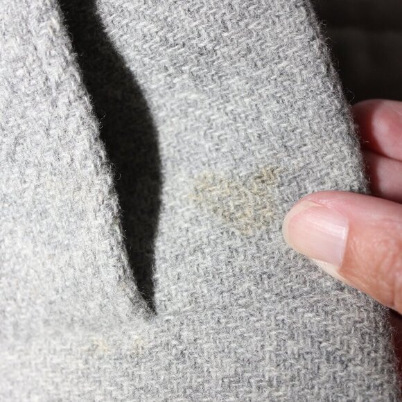 J. Crew Womens Stadium Cloth by Nello Gori Wool Blend Pea Coat Gray Size 8 Tall - Picture 11 of 13